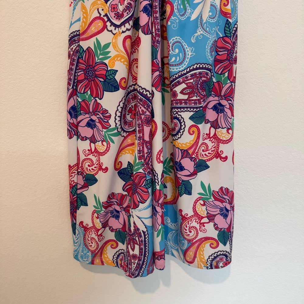 Boston Proper Paisley Print Tank Short Dress - Picture 8 of 8